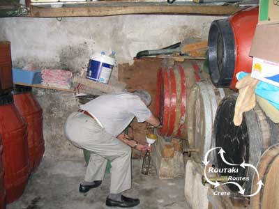 traditional way of containing the wine