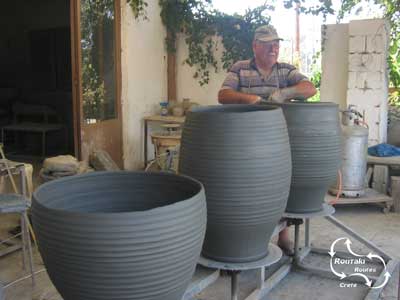 phiti vases made of Cretan clay