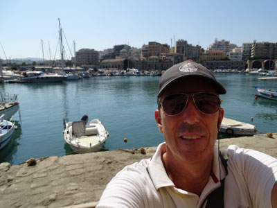 stuur jouw eigen selfie die je maakt tijdens de stadswandeling Heraklion