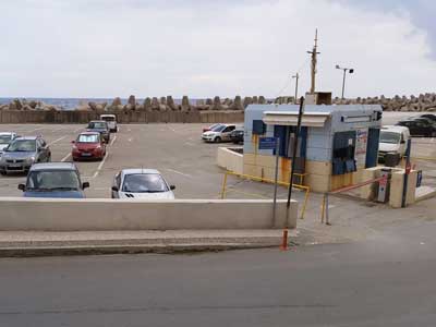 parkeerplaats bij de haven – begin van stadswandeling Rethymnon parkeer de auto en begin de stadswandeling door Rethymnon
