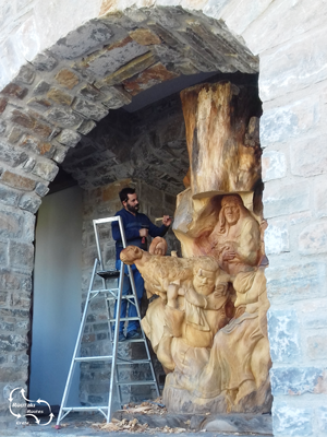 het bijzondere houtsnijwerk musuem in het Kretenzer dorpje Axos