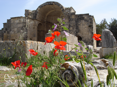 The titus basilica on the excavation site of Gortyna