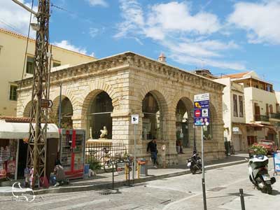 the loggia in the old town of Rethymnon