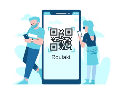 Scan the QR code in a restaurant, bar or travel agency