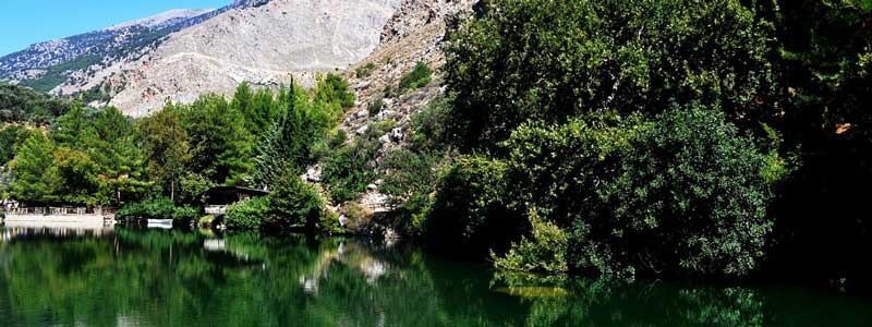 Lake Zaros south of Mount Ida